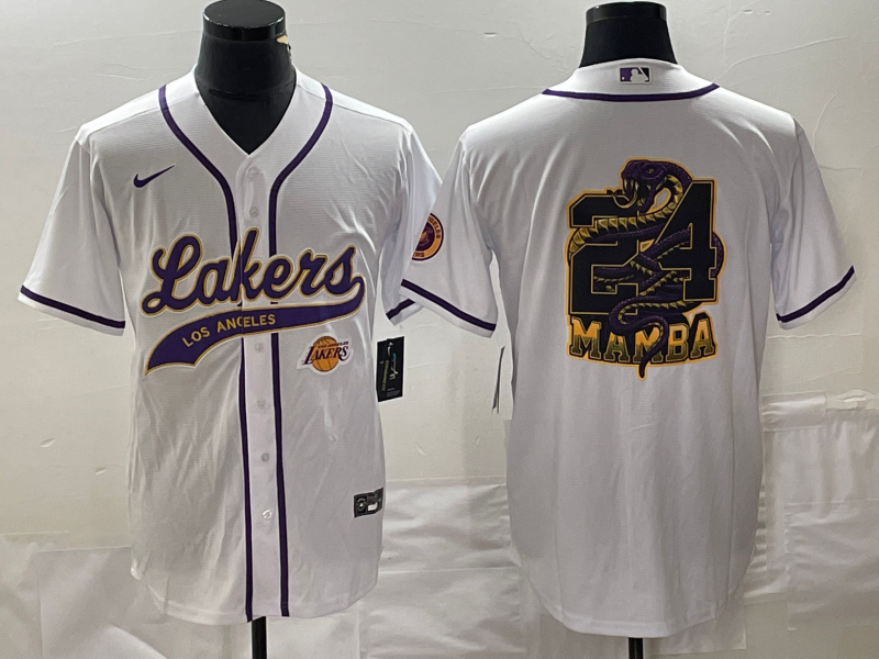 Men Los Angeles Lakers 24 Bryant white 2024 NBA Jersey2024112001